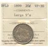Image 2 : 1899 Newfoundland Twenty Cents