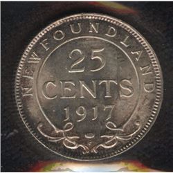 1917C Newfoundland Twenty-Five Cents