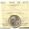 Image 2 : 1919C Newfoundland Twenty-Five Cents