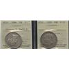 Image 2 : Newfoundland Fifty Cents - ICCS Graded Lot of 2