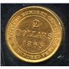 Image 1 : 1865 Newfoundland $2 Gold