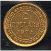 Image 1 : 1872 Newfoundland $2 Gold