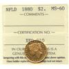 Image 2 : 1880 Newfoundland $2 Gold