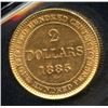 Image 1 : 1885 Newfoundland $2 Gold