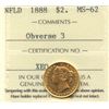 Image 2 : 1888 Newfoundland $2 Gold