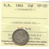 Image 2 : 1864 New Brunswick Ten Cents