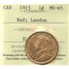 Image 2 : 1915 One Cent - Ex: Landon Collection