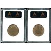 Image 2 : 1917 & 1918 One Cent - Lot of 2 ANACS Graded