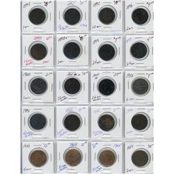 Canada Large and Small Cent Collection