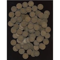 George V Large Cents - Lot of 125