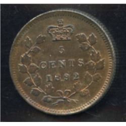 1892 Five Cents