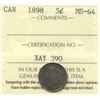 Image 2 : 1898 Five Cents