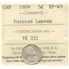 Image 2 : 1909 Five Cents - Pointed Leaves