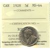 Image 2 : 1928 Five Cents