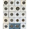 Image 1 : Dealer lot: single row box of carded 5c coins, 1922-2009