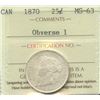 Image 2 : 1870 Twenty-Five Cents