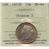 Image 2 : 1872H Twenty-Five Cents