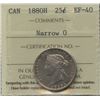 Image 2 : 1880H Twenty-Five Cents - Narrow 0