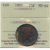 Image 2 : 1891 Twenty-Five Cents