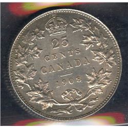 1908 Twenty-Five Cents