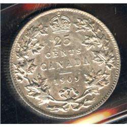 1909 Twenty-Five Cents