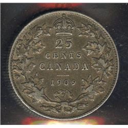 1909 Twenty-Five Cents