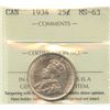 Image 2 : 1934 Twenty-Five Cents