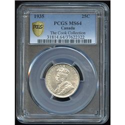 1936 Twenty-Five Cents - Ex: Cook Collection