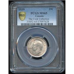 1939 Twenty-Five Cents - Ex: Cook Collection