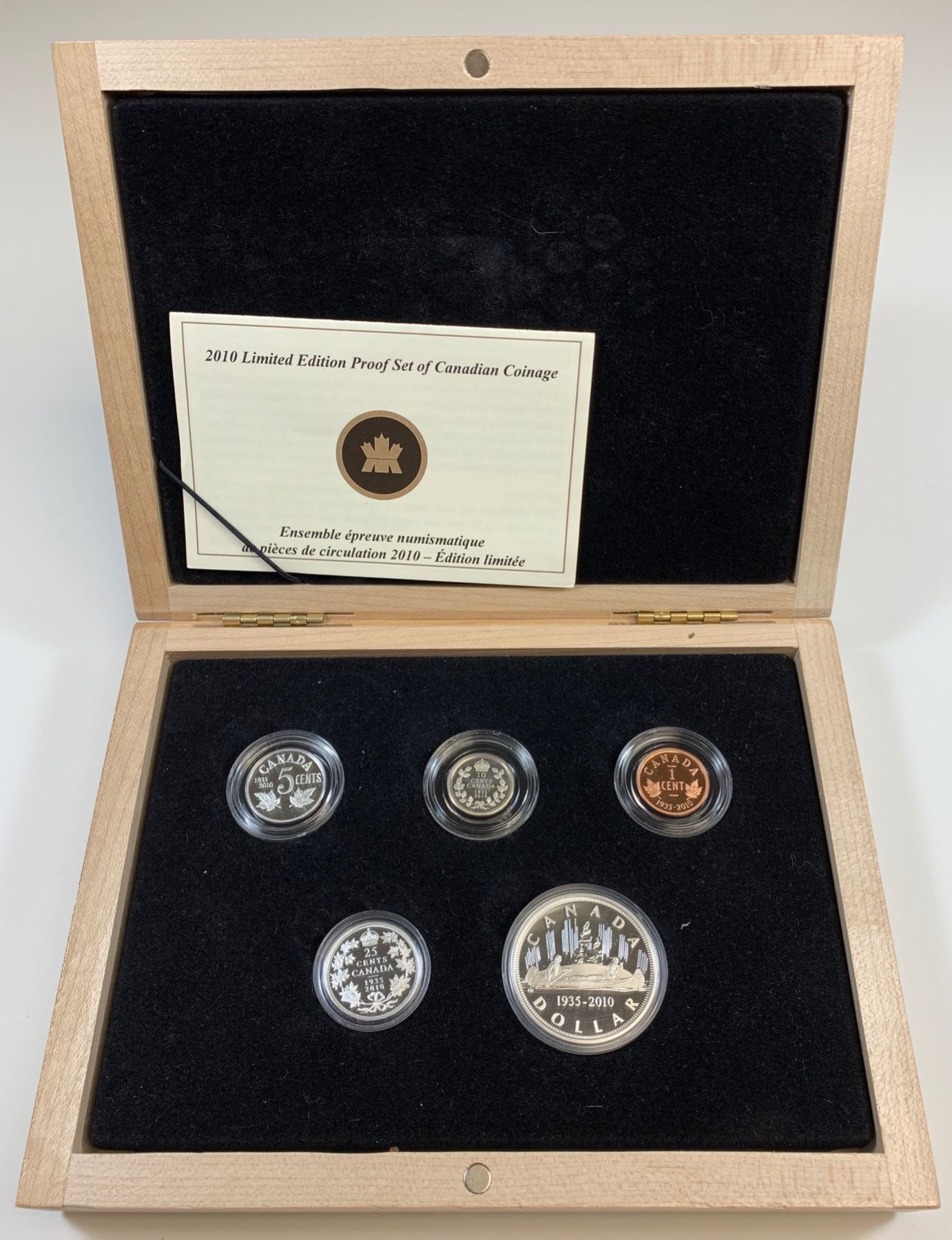 2010 Limited Edition Proof Set of Canadian Coinage - Geoffrey Bell Auctions