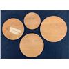 Image 3 : Hand Carved Wooden Coin Replica's - Lot of 4
