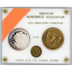 H. Don Allen Collection - 1973 ANA Numismatic Association 86th Convention 3-Medal Set