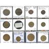 Image 1 : Lot of 12 US and Canadian 1800s "good for" and advertising tokens
