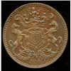 Image 2 : Br. 953.  1846 Rutherford halfpenny.