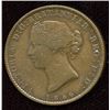 Image 2 : Br. 876.  Brassy off-metal Mayflower halfpenny.