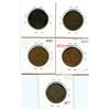 Image 2 : Lot of five Breton 522, 1837 City Bank, Half Penny Tokens.