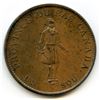 Image 1 : Br. 522, 1837 City Bank, Half Penny Token.