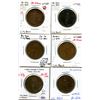 Image 1 : Lot of six Breton 522, 1837 City Bank, Half Penny Tokens.