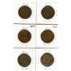 Image 2 : Lot of six Breton 522, 1837 City Bank, Half Penny Tokens.