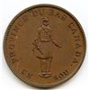Image 1 : Br. 522, 1837 City Bank, Half Penny Token.
