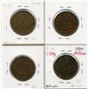 Image 2 : Lot of four Breton 522, 1837 City Bank, Half Penny Tokens.