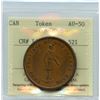Image 3 : Breton 521, 1837 City Bank, One Penny Token.