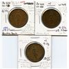 Image 1 : Lot of three Breton 522, 1837 Quebec Bank, Half Penny Tokens.