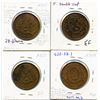 Image 2 : Lot of four Breton 522, 1837 Quebec Bank, Half Penny Tokens.