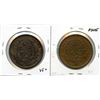 Image 2 : Lot of two Breton 521, 1837 Quebec Bank, One Penny Tokens.