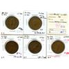 Image 1 : Lot of five Breton 522, 1837 Banque du Peuple, Half Penny Tokens.