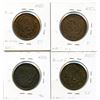 Image 2 : Lot of four Breton 522, 1837 Bank of Montreal, Half Penny Tokens.