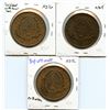 Image 2 : Lot of three Breton 521, 1837 Bank of Montreal, One Penny Tokens.