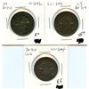 Image 1 : Lot of three Bank Of Montreal Un Sous.