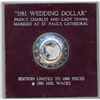 Image 1 : H. Don Allen Collection - 1981 Silver Dollar, Counterstamped "Wedding Dollar"